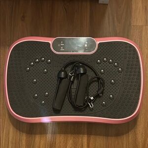 AXV Black and Pink Vibration Plate with arm extensions-Works Great!! π